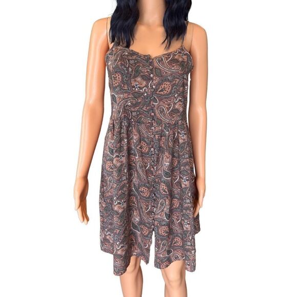 NWT Knot Sisters The Buckle Paisley Print Boho Mini Dress Size Small - Picture 2 of 6